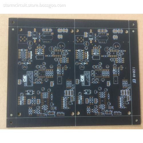 FR4 PCB with Matt black Soldermask